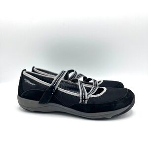 Dansko Hazel Black Mary Jane‎ Suede Mesh Comfort Shoes Size 39